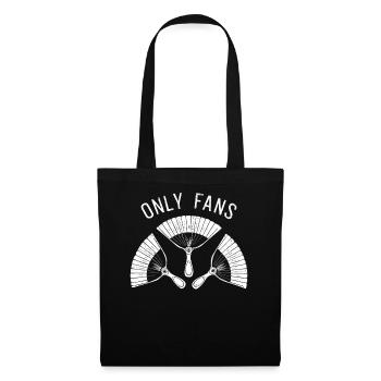 Funny Fans Vintage Fan Humor White Retro - Tote Bag - black - Front