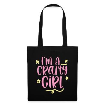 I'm A Crafty Girl 2 - Tote Bag - black - Front