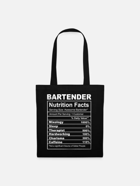Bartender Mixologist Bartender - Stoffbeutel - Schwarz