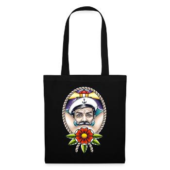 Sailor Barber Mustache Sailor Mustache - Tote Bag - black - Front
