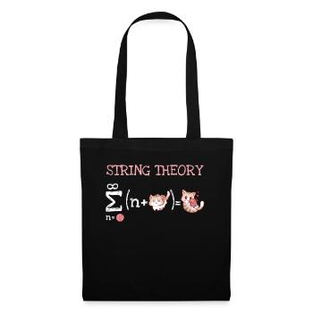 String Theory Nerd Schrödinger's Cat - Tote Bag - black - Front