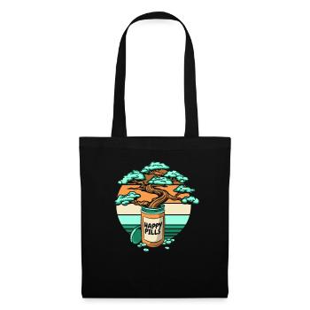 Happy Pills Penjing Indoor Bonsai Bonsai Pots - Tote Bag - black - Front