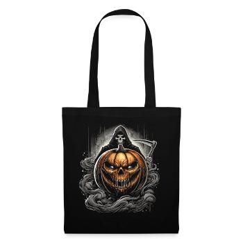 Halloween Pumpkin and Death - Tote Bag - black - Front