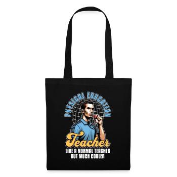 Professeur d’éducation physique comme un professeur de gym - Sac en tissu - noir - Devant