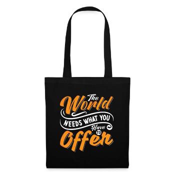Conseiller scolaire Le monde a besoin d’un thérapeute scolaire - Sac en tissu - noir - Devant