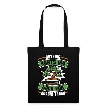 Rien ne vaut mon amour pour les bonsaïs d’intérieur - Sac en tissu - noir - Devant