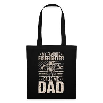 My Favorite Firefighter Calls Me Dad Funny - Tote Bag - black - Front