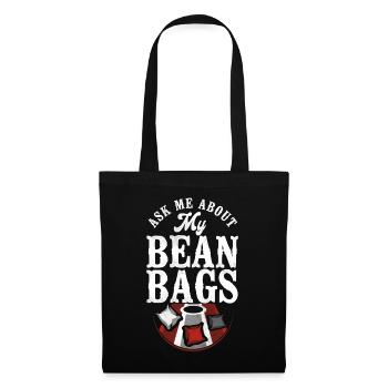 Joueur de sac de haricots de l’équipe Cornhole - Sac en tissu - noir - Devant