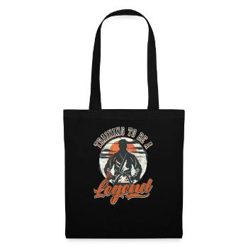 L’entraînement au Jiu Jitsu pour devenir une légende - Sac en tissu - noir - Devant