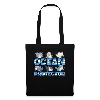 Environmental Protection, Nature Conservation, Ocean Protector, Planet - Tote Bag - black - Front
