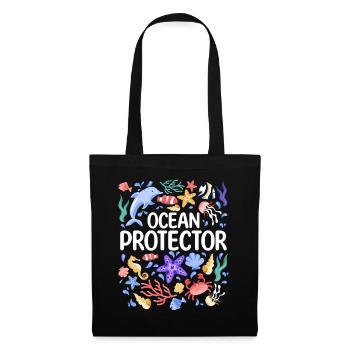 Environmental Protection, Nature Conservation, Ocean Protector, Planet - Tote Bag - black - Front