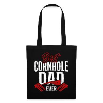 Cornhole Team Bean Bag Player - Stoffbeutel - Schwarz - Vorne