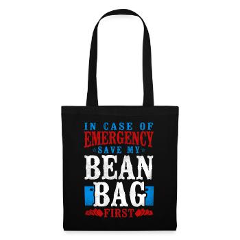 Cornhole Team Bean Bag Player - Stoffbeutel - Schwarz - Vorne
