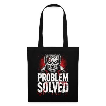 Bloody Solution - Problème résolu T-shirt d’Halloween - Sac en tissu - noir - Devant