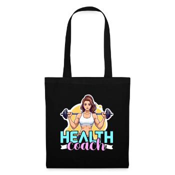 Health Coach Fitness Trainer Gym Teacher Workout - Tote Bag - black - Front