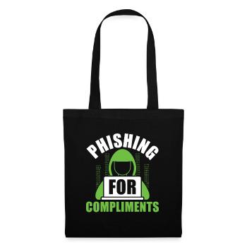 Phishing for Compliments - Ethical Hacker - Tote Bag - black - Front