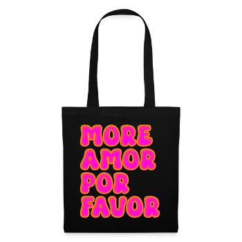 More Amor Por Favor Stylish Trending Love - Tote Bag - black - Front