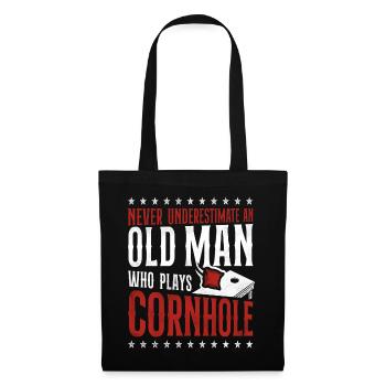 Joueur de sac de haricots de l’équipe Cornhole - Sac en tissu - noir - Devant