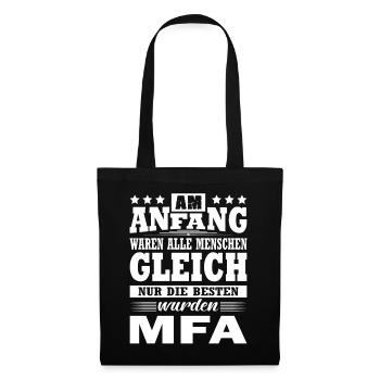 Am Anfang Waren Alle Menschen Gleich MFA - Stoffbeutel - Schwarz - Vorne