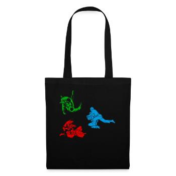 Judo fighter Judo Silhouette Judo Judoka - Tote Bag - black - Front