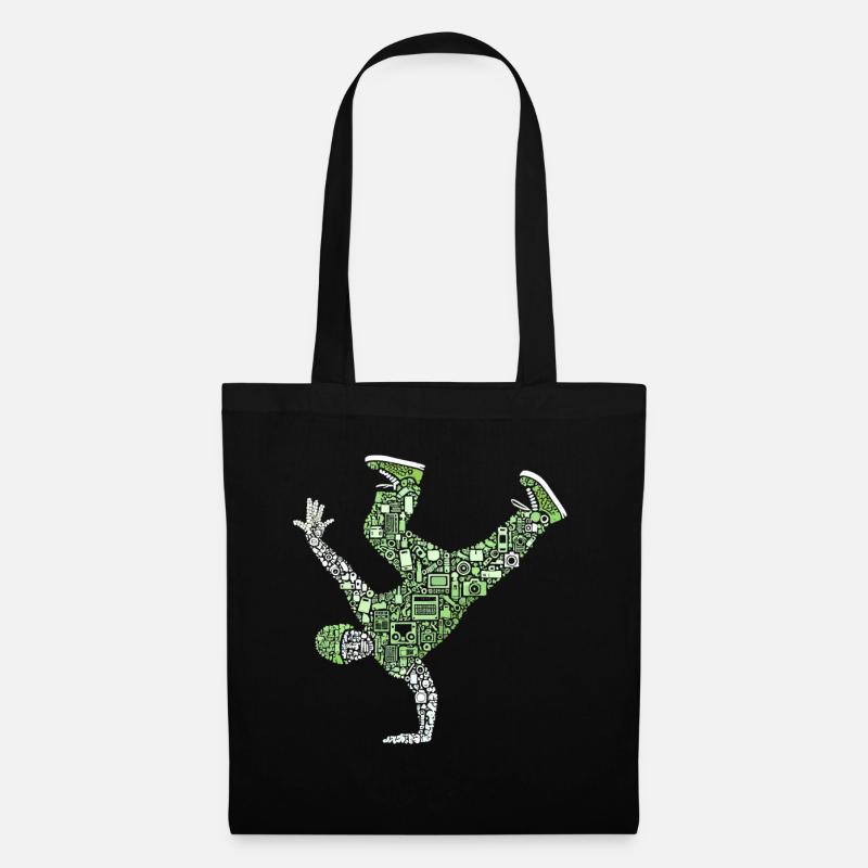 Breakdance, Breakdancer, Breakdancing, Hip Hop - Sac en tissu - noir