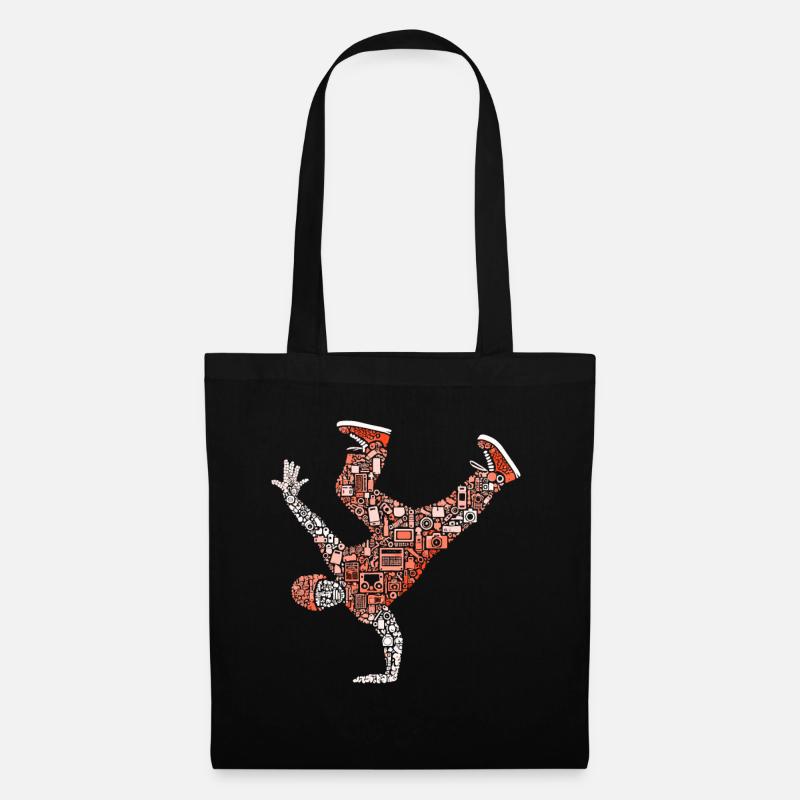 Breakdance, Breakdancer, Breakdancing, Hip Hop - Sac en tissu - noir
