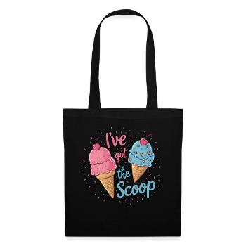 I've Got the Scoop Gender Reveal Ice cream Themed - Tote Bag - black - Front