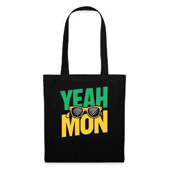 yes Mon Jamaican Jamaica Vacation Reggae Retro - Tote Bag - black - Front
