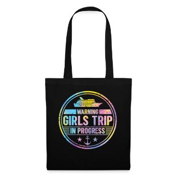 Attention Girls Trip en cours - Sac en tissu - noir - Devant