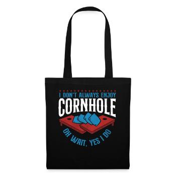 Joueur de sac de haricots de l’équipe Cornhole - Sac en tissu - noir - Devant