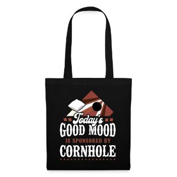 Joueur de sac de haricots de l’équipe Cornhole - Sac en tissu - noir - Devant