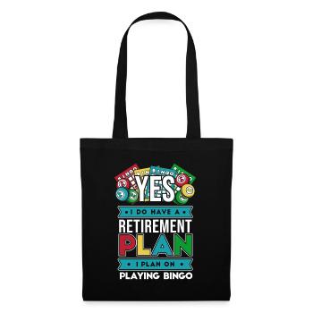 J’ai un plan de retraite qui appelle un professionnel - Sac en tissu - noir - Devant