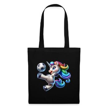 Cute Soccer Player Unicorn - Tote Bag - black - Front