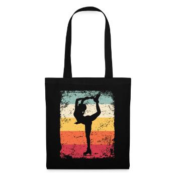 Patinage artistique Patinage artistique Patinage sur glace - Sac en tissu - noir - Devant