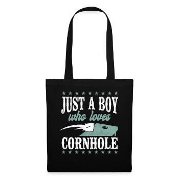 Joueur de sac de haricots de l’équipe Cornhole - Sac en tissu - noir - Devant