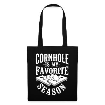Cornhole Team Bean Bag Player - Stoffbeutel - Schwarz - Vorne
