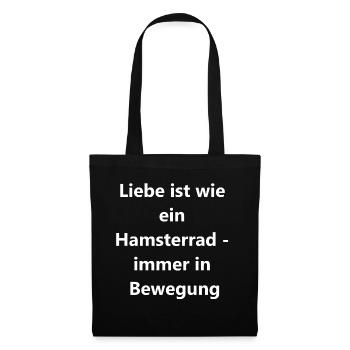 Funny hamster gift - Tote Bag - black - Front