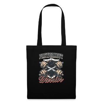 Pre Workout Preworkout Warrior - Stoffbeutel - Schwarz - Vorne
