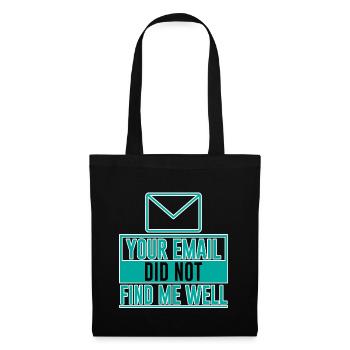 Votre email ne m’a pas trouvé bien 8 - Sac en tissu - noir - Devant