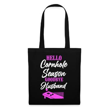 Joueur de sac de haricots de l’équipe Cornhole - Sac en tissu - noir - Devant