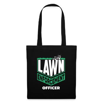 Paysagiste Policier de pelouse - Sac en tissu - noir - Devant