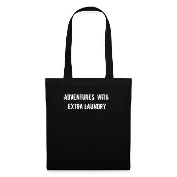 Randonnée - Aventures, avec blanchisserie supplémentaire - Sac en tissu - noir - Devant