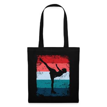Patinage artistique Patinage artistique Patinage sur glace - Sac en tissu - noir - Devant