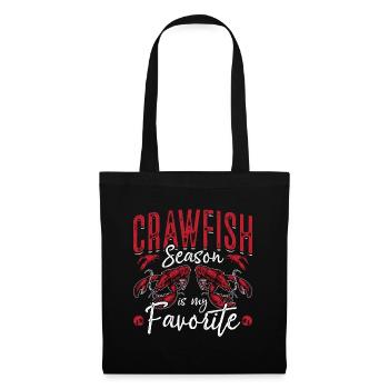 La saison des écrevisses est ma saison préférée Les écrevisses de mer - Sac en tissu - noir - Devant