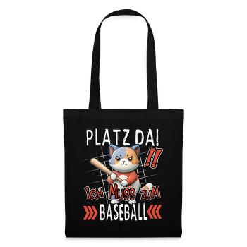 Make room! I Have To Baseball Funny Cat - Tote Bag - black - Front