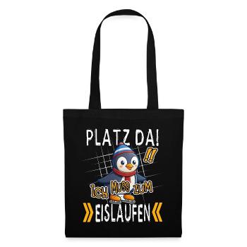 Make room! I Have To Go Ice Skating Funny Penguin - Tote Bag - black - Front