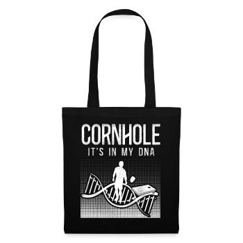 Cornhole Team Bean Bag Player - Stoffbeutel - Schwarz - Vorne
