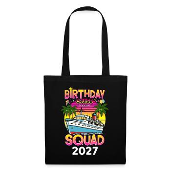 Birthday Cruise Squad 2027 - Stoffbeutel - Schwarz - Vorne