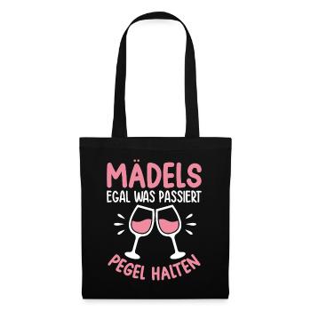 Les filles, peu importe ce qui se passe Maintenir les niveaux - Sac en tissu - noir - Devant