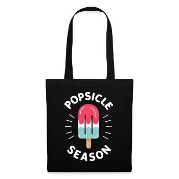 Popsicle Season Ice Pop Funny Popsicle Frozen - Sac en tissu - noir - Devant